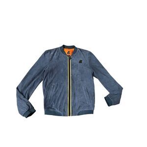 K-way Anouk KL Chamois Blue Leather Size 7 Jacket